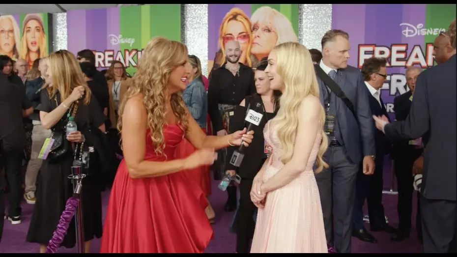 Відео до фільму Freakier Friday | Jodi Benson, voice of Ariel, Hosts Purple Carpet Premiere