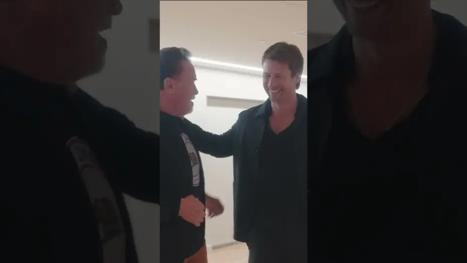 Відео до фільму Людина, що біжить | Nothing beats the support from Arnold himself.