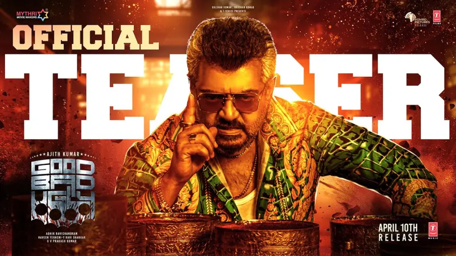 Відео до фільму Good Bad Ugly | Good Bad Ugly Tamil Teaser | Ajith Kumar | Trisha | Adhik Ravichandran | Mythri Movie Makers