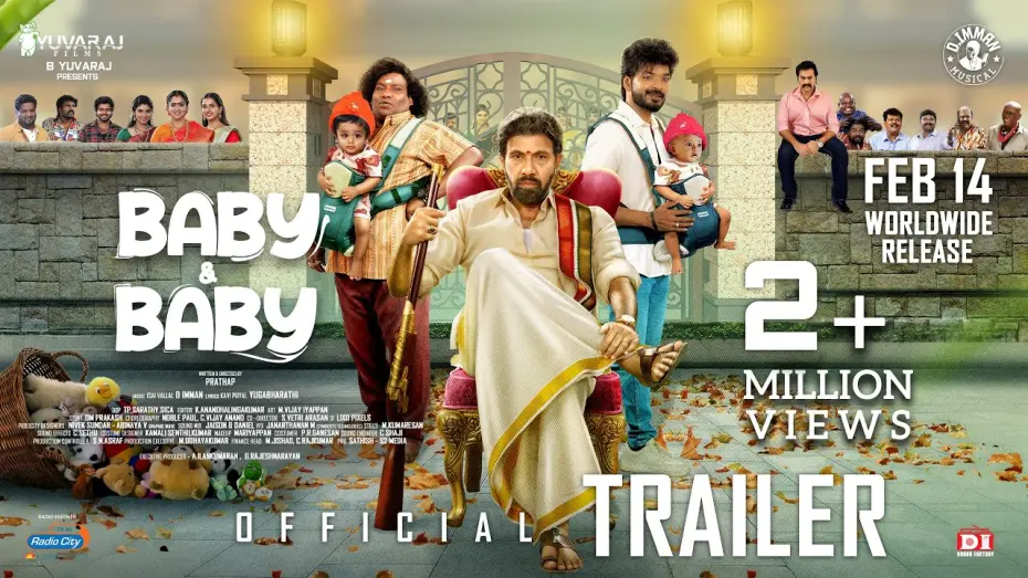 Відео до фільму Baby & Baby | Baby and Baby - Tamil Movie - Official Trailer | Jai | Sathyaraj | Yogi Babu | D.Imman | B.Yuvaraj