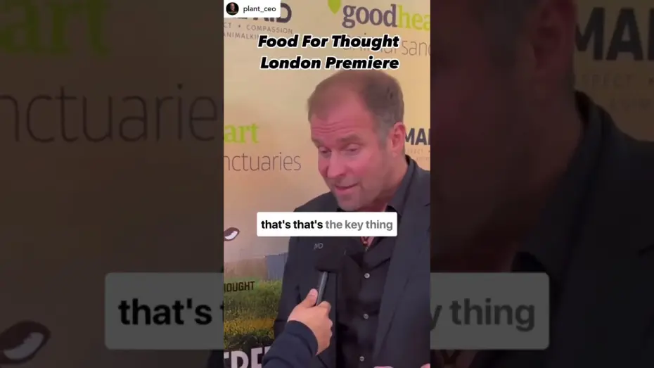 Відео до фільму Food for Thought | Red carpet interview from the world premiere