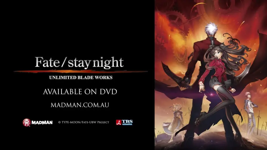 Відео до фільму Доля/Ніч битви: Світ нескінченних клинків | FATE/STAY NIGHT: UNLIMITED BLADE WORKS Official Trailer - Available March 2013
