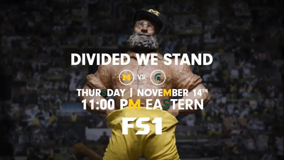 Відео до фільму Divided We Stand: Michigan vs. Michigan State | Divided We Stand: Michigan vs. Michigan State (Official Trailer) | FOX Sports Films 2019