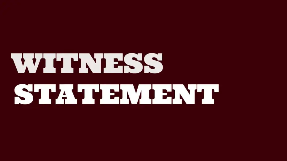 Відео до фільму Witness Statement | Witness Statement teaser