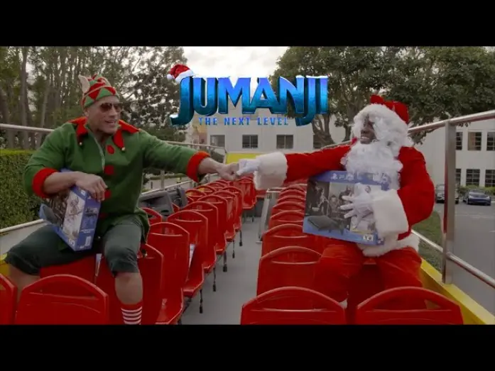 Відео до фільму Джуманджі: Наступний рівень | Santa and Dwelf Are Coming To Town