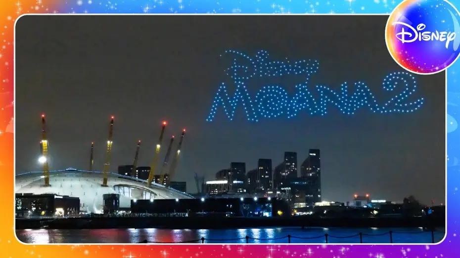 Відео до фільму Ваяна 2 | Drone Show in London