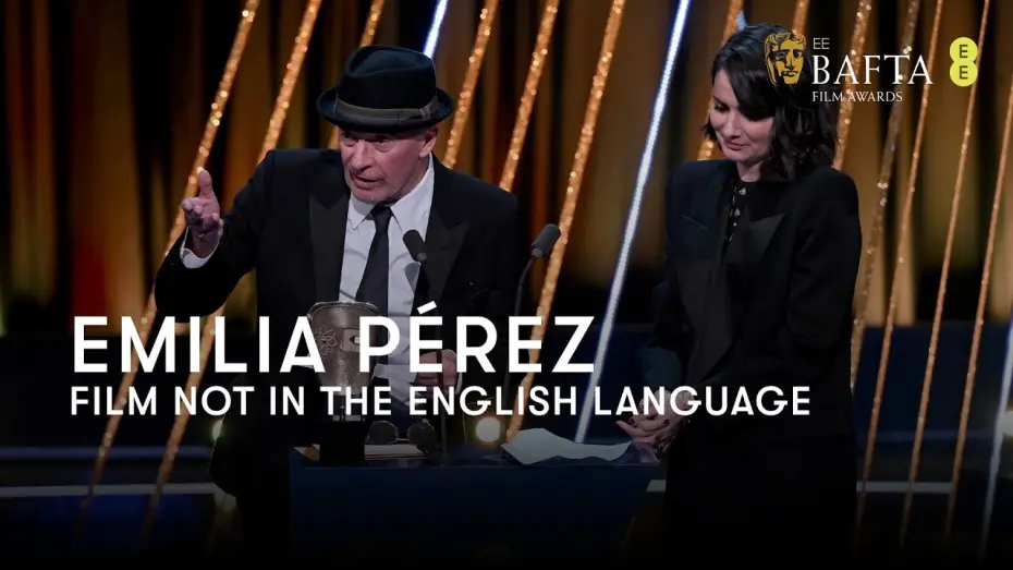 Відео до фільму Emilia Pérez | Emilia Pérez wins the BAFTA for Film Not In The English Language | BAFTA Film Awards 2025