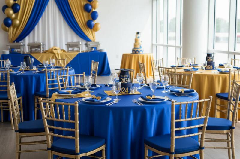 Как выбрать украшения для зала на выпускной: идей для оформления