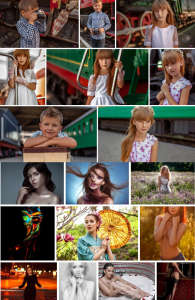 Индивидуальные фотосесии для детей и взрослых.