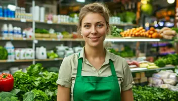 Роль &mdash; Продавщиця в магазині