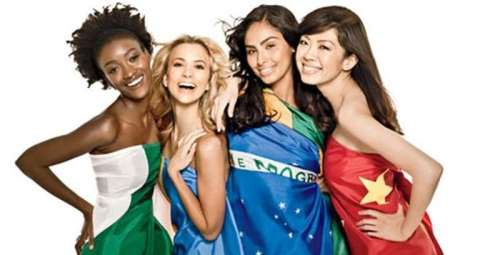 Спортивные парни (евро) и девушки (евро, афро и азиатки) - на рекламу