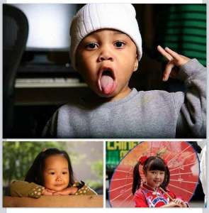 Дети:афро,корейской, китайской внешности, азиаты в рекламу!