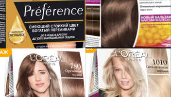 Интернет-ролик краски для волос Loreal