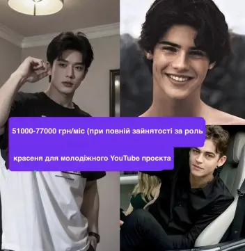 Запрошуємо впевнених у собі брюнетів 12-18 років, які залюбки позують на камеру та приваблюють дівчат своєю харизмою на кастинг