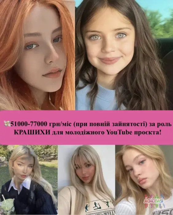 🎥 Дівчата модельної зовнішності 12-18 років, з модельним досвідом та без, запрошуємо Вас на кастинг у Києві!
