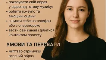Дівчина для музичного відео-контенту (lip-sync / TikTok / Instagram)