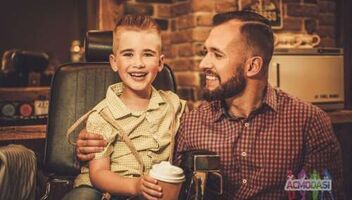 Ищу модель (парня) на съемку услуги "Стрижка папы и сына" в известном барбершопе Киева