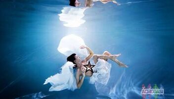 Арт ню под водой и в дворце 