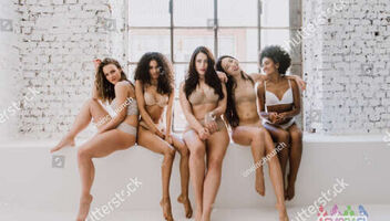 Девушка азиатской внешности,съёмка в белье.Фотостоки.