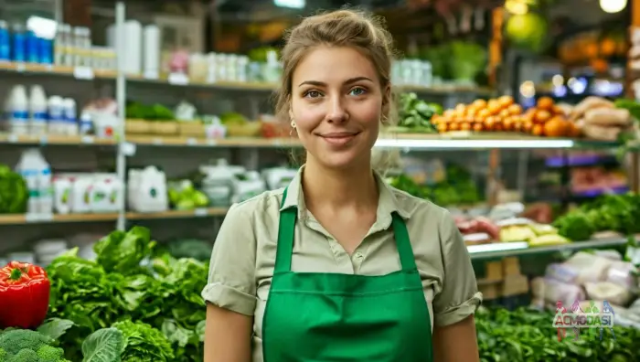 Роль &mdash; Продавщиця в магазині